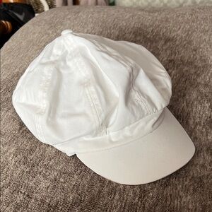 Stylish White Newsboy Cap